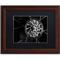 Trademark Fine Art "Bike Parts" Canvas Art by Jason Shaffer, Black Matte, Wood Frame