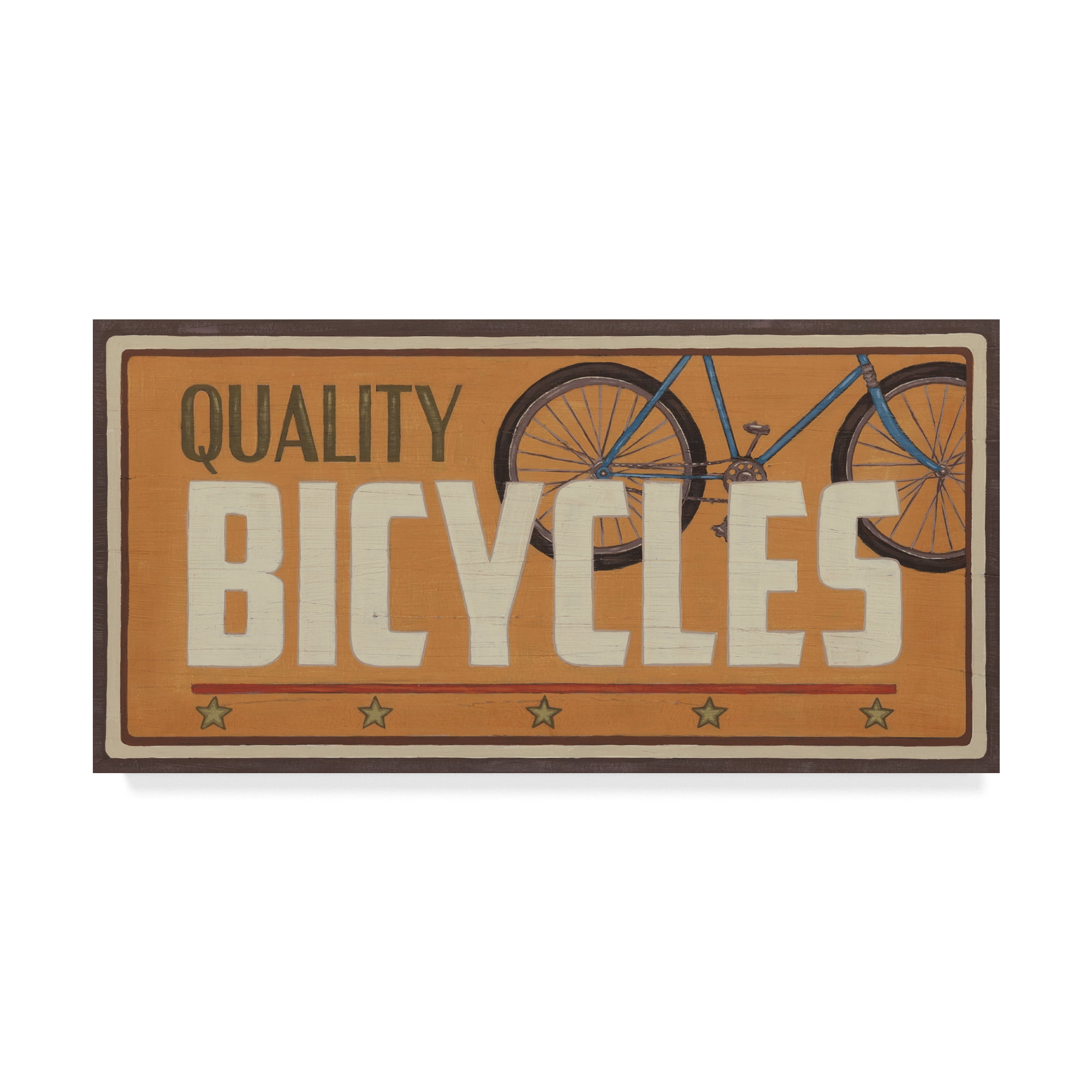 Trademark Fine Art 'Bike Shop III' Canvas Art by June Erica Vess