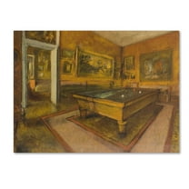 Trademark Fine Art 'Billiard Room At Menilhubert' Canvas Art by Degas