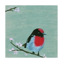 Trademark Fine Art 'Bird & Blossoms IV' Canvas Art by Melissa Wang
