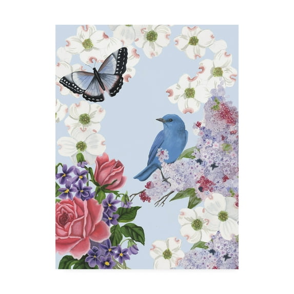 Trademark Fine Art 'Bird Garden I' Canvas Art by Naomi Mccavitt