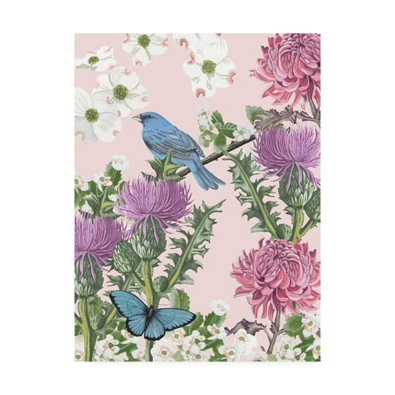 Trademark Fine Art 'Bird Garden Iv' Canvas Art by Naomi Mccavitt