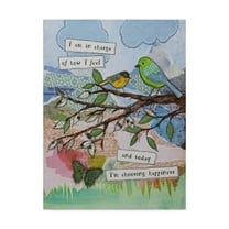 Trademark Fine Art 'Bird Of Happiness' Canvas Art by Let Your Art Soar