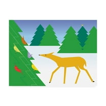 Trademark Fine Art 'Bird Ornaments' Canvas Art by Marie Sansone