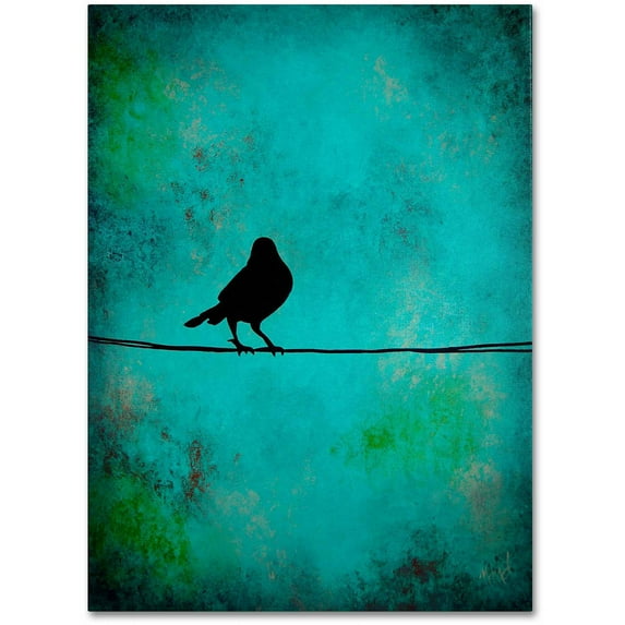 Trademark Fine Art "Bird's Attention" Canvas Art by Nicole Dietz