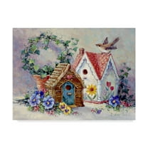 Trademark Fine Art 'Birdhouse Collection 1' Canvas Art by Barbara Mock