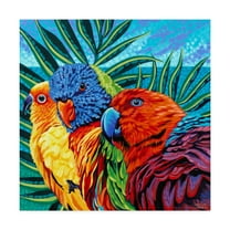 Trademark Fine Art 'Birds in Paradise I' Canvas Art by Carolee Vitaletti