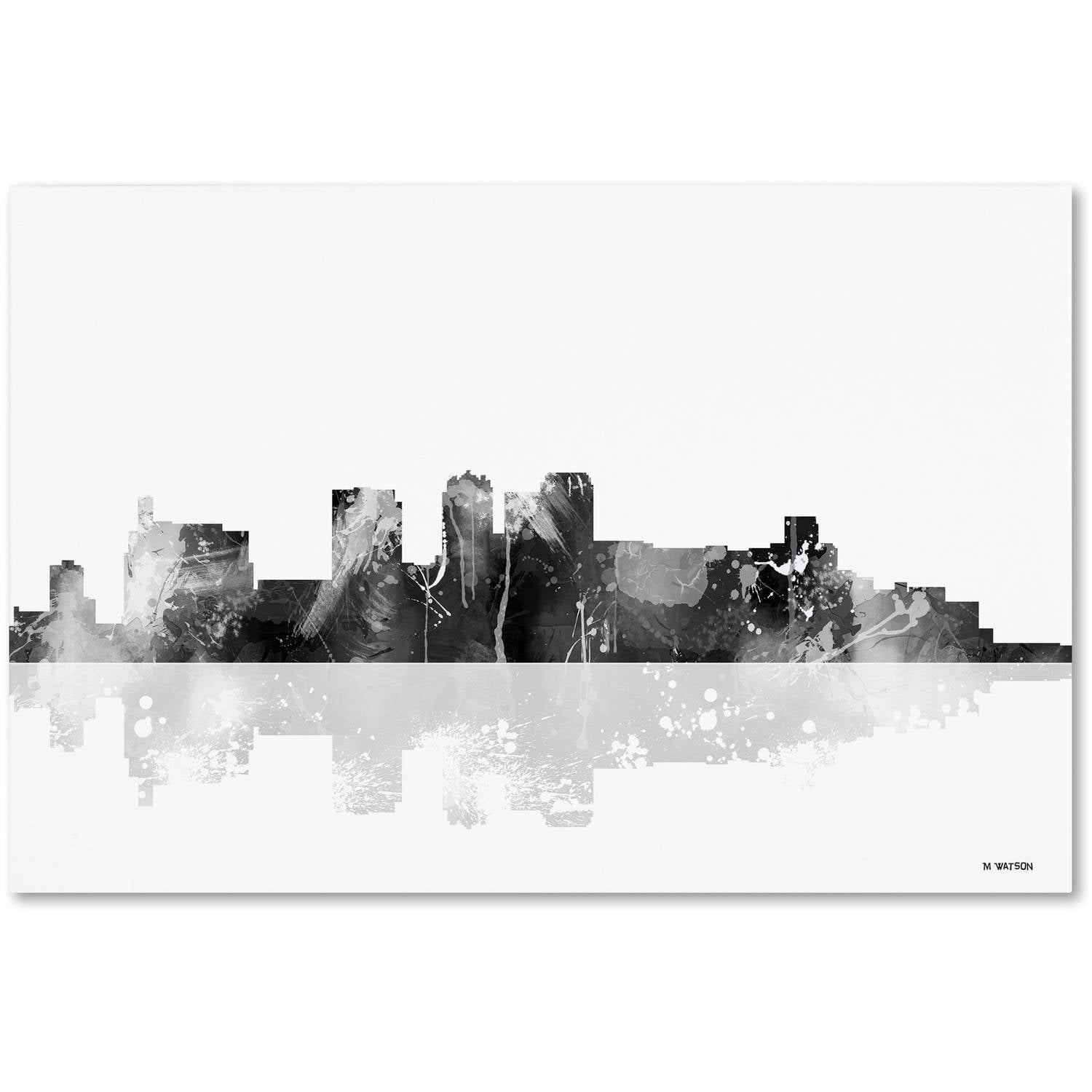 Trademark Fine Art "Birmingham Alabama Skyline BG-1" Canvas Art by Marlene Watson