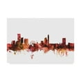 thumbnail image 1 of Trademark Fine Art 'Birmingham England Skyline Red' Canvas Art by Michael Tompsett, 1 of 4