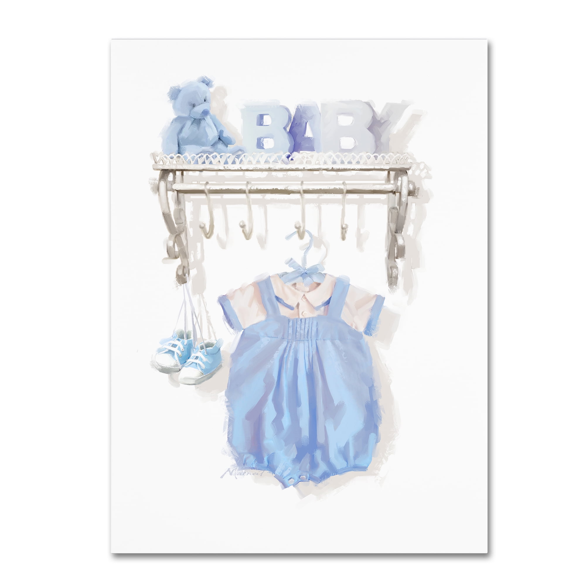 Trademark Fine Art 'Birth Blue' Canvas Art by The Macneil Studio