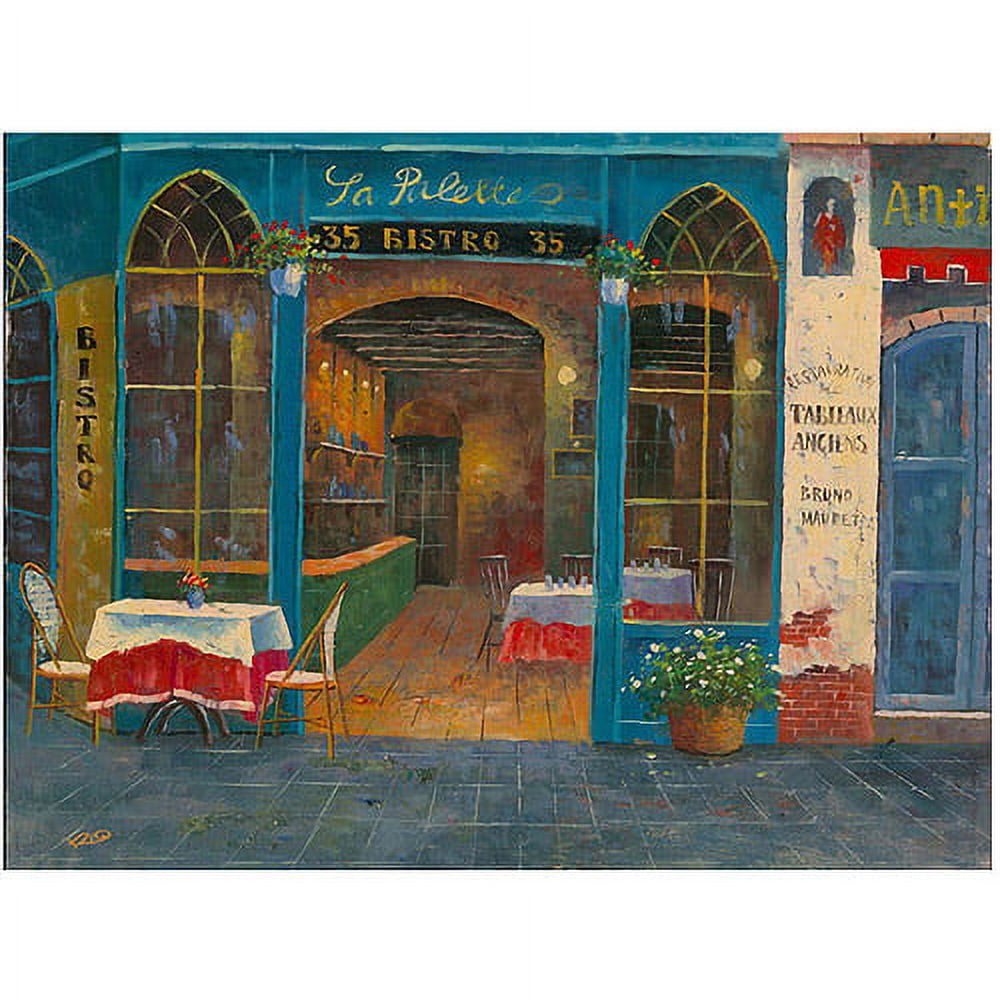 Trademark Fine Art "Bistro" Canvas Wall Art by Rio