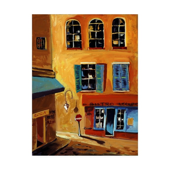 Trademark Fine Art 'Bistro Le Clec' Canvas Art by Patricia A. Reed
