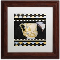 Trademark Fine Art "Bistro Nouveau I" Canvas Art by Color Bakery White Matte, Wood Frame