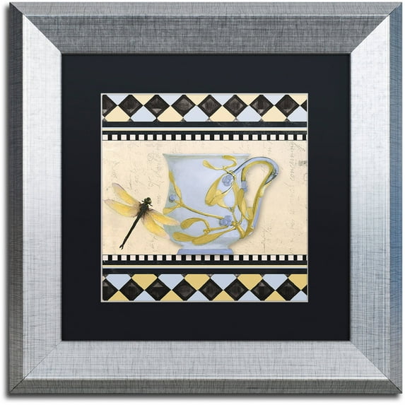 Trademark Fine Art "Bistro Nouveau II" Canvas Art by Color Bakery Black Matte, Silver Frame