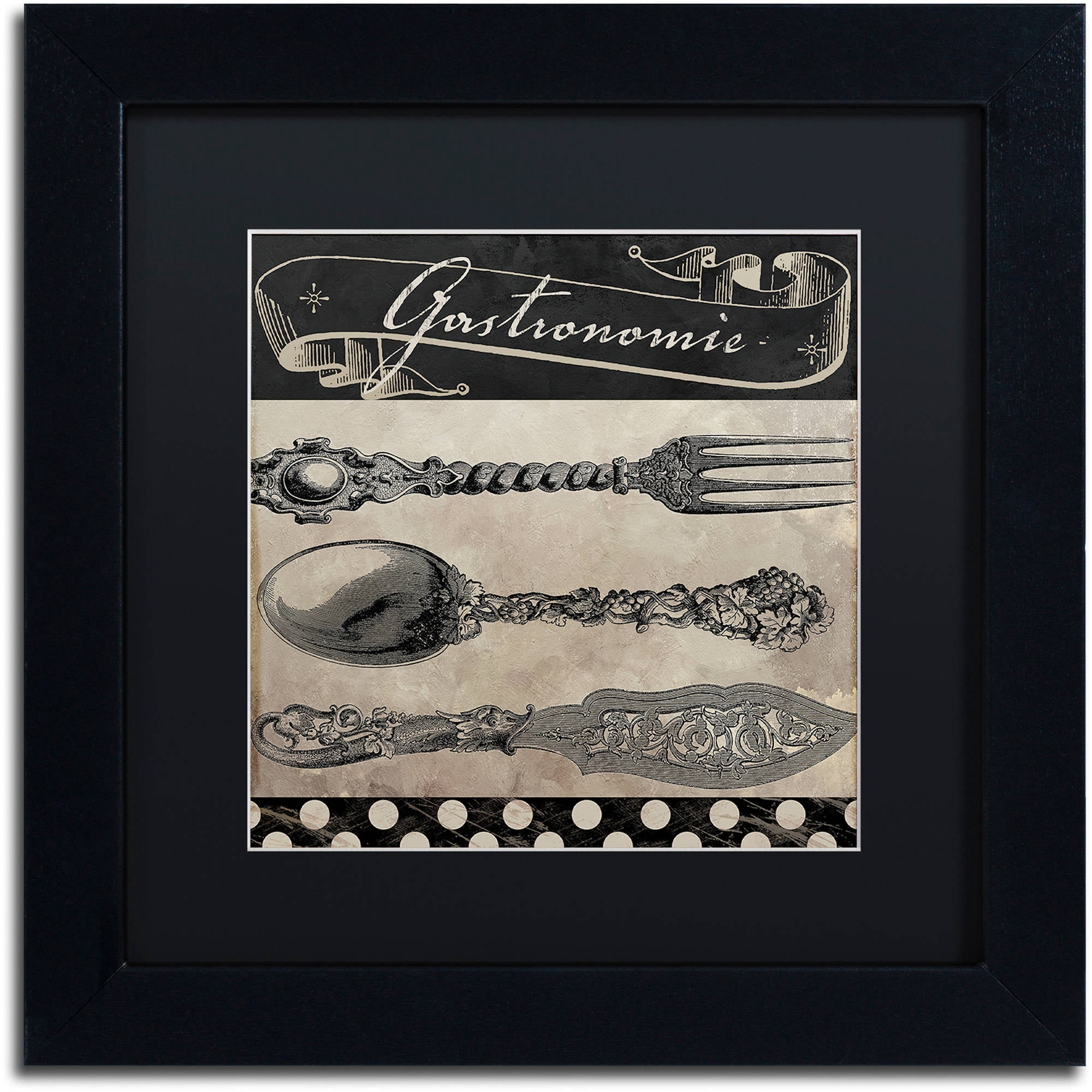 Trademark Fine Art "Bistro Parisienne II" Canvas Art by Color Bakery Black Matte, Black Frame