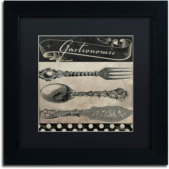 Trademark Fine Art "Bistro Parisienne II" Canvas Art by Color Bakery Black Matte, Black Frame