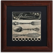 Trademark Fine Art "Bistro Parisienne II" Canvas Art by Color Bakery Black Matte, Wood Frame