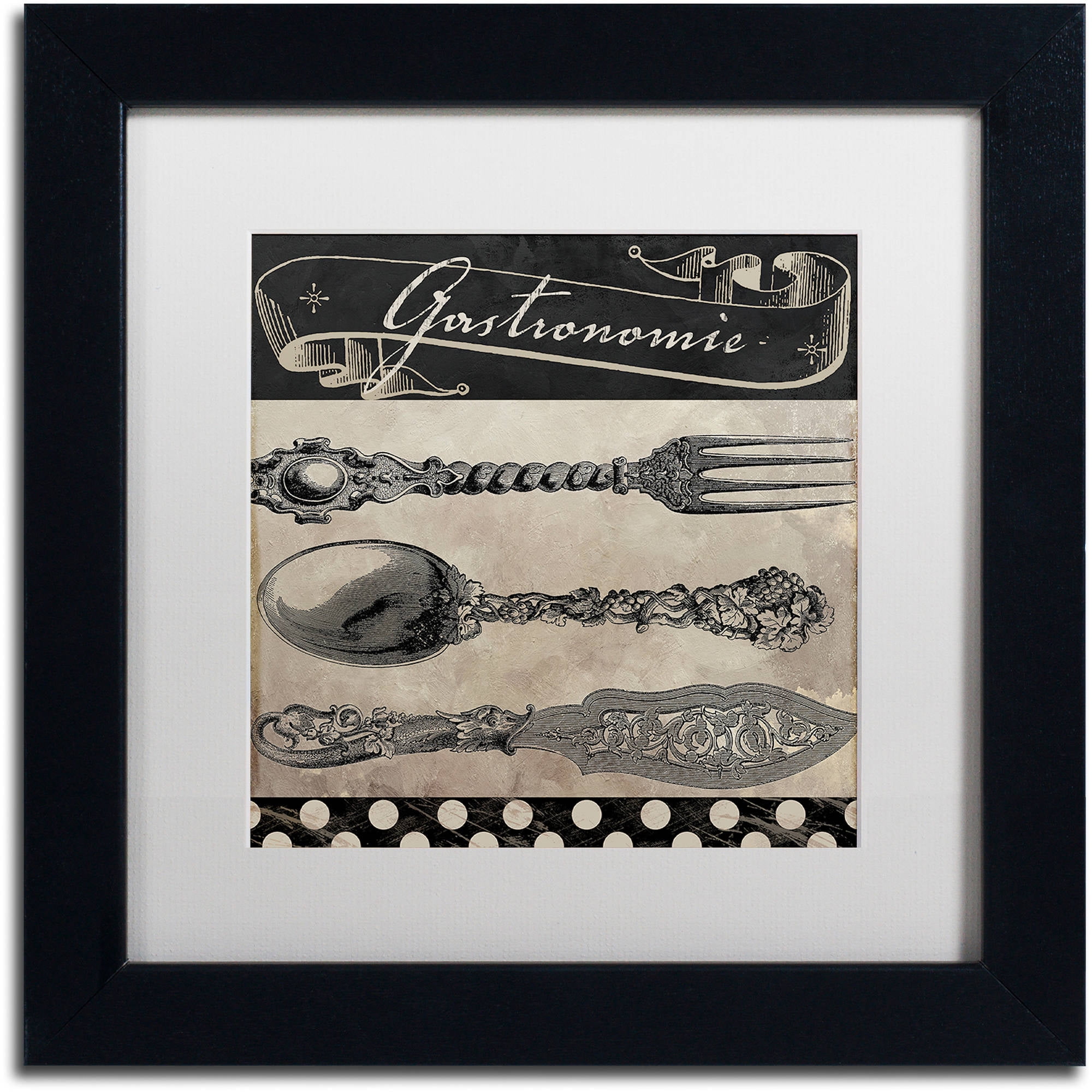 Trademark Fine Art "Bistro Parisienne II" Canvas Art by Color Bakery White Matte, Black Frame