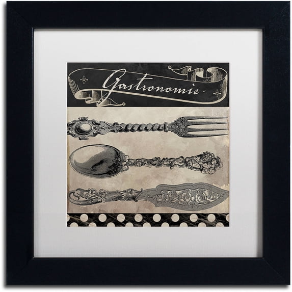 Trademark Fine Art "Bistro Parisienne II" Canvas Art by Color Bakery White Matte, Black Frame