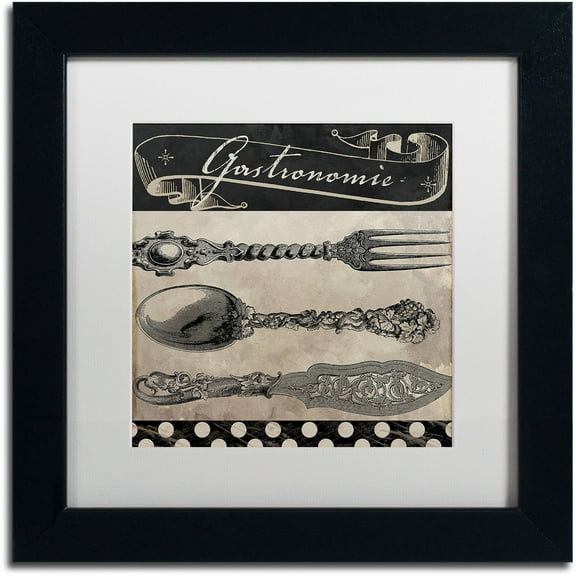 Trademark Fine Art "Bistro Parisienne II" Canvas Art by Color Bakery White Matte, Black Frame