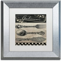 Trademark Fine Art "Bistro Parisienne II" Canvas Art by Color Bakery White Matte, Silver Frame