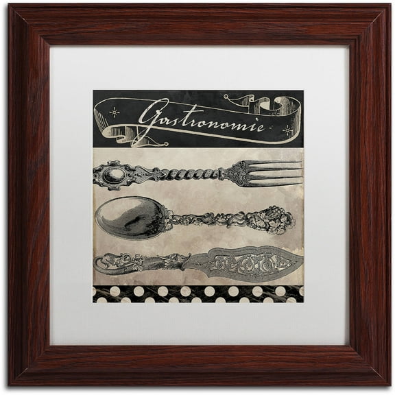 Trademark Fine Art "Bistro Parisienne II" Canvas Art by Color Bakery White Matte, Wood Frame