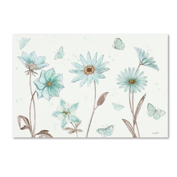 Trademark Fine Art 'Bits of Blue I' Canvas Art by Katie Pertiet