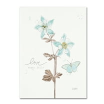 Trademark Fine Art 'Bits of Blue IV' Canvas Art by Katie Pertiet