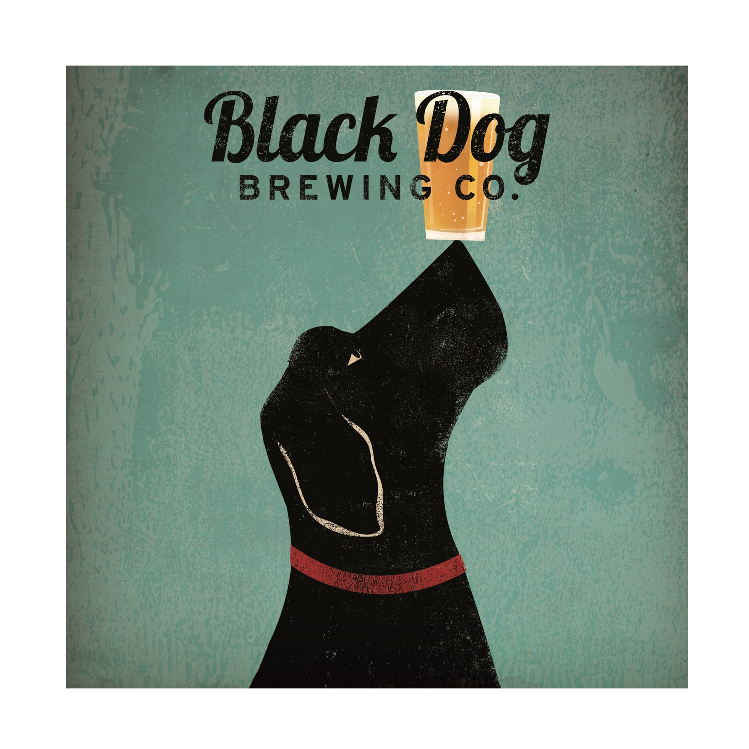Trademark Fine Art 'Black Dog Brewing Co Square' Canvas Art by Ryan Fowler
