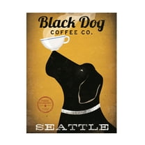 Trademark Fine Art 'Black Dog Coffee Co Seattle' Canvas Art by Ryan Fowler