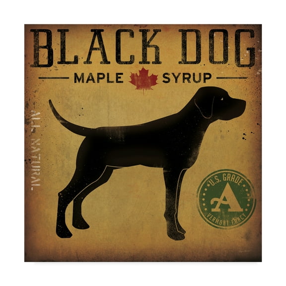 Trademark Fine Art 'Black Dog at Show No VT' Canvas Art by Ryan Fowler