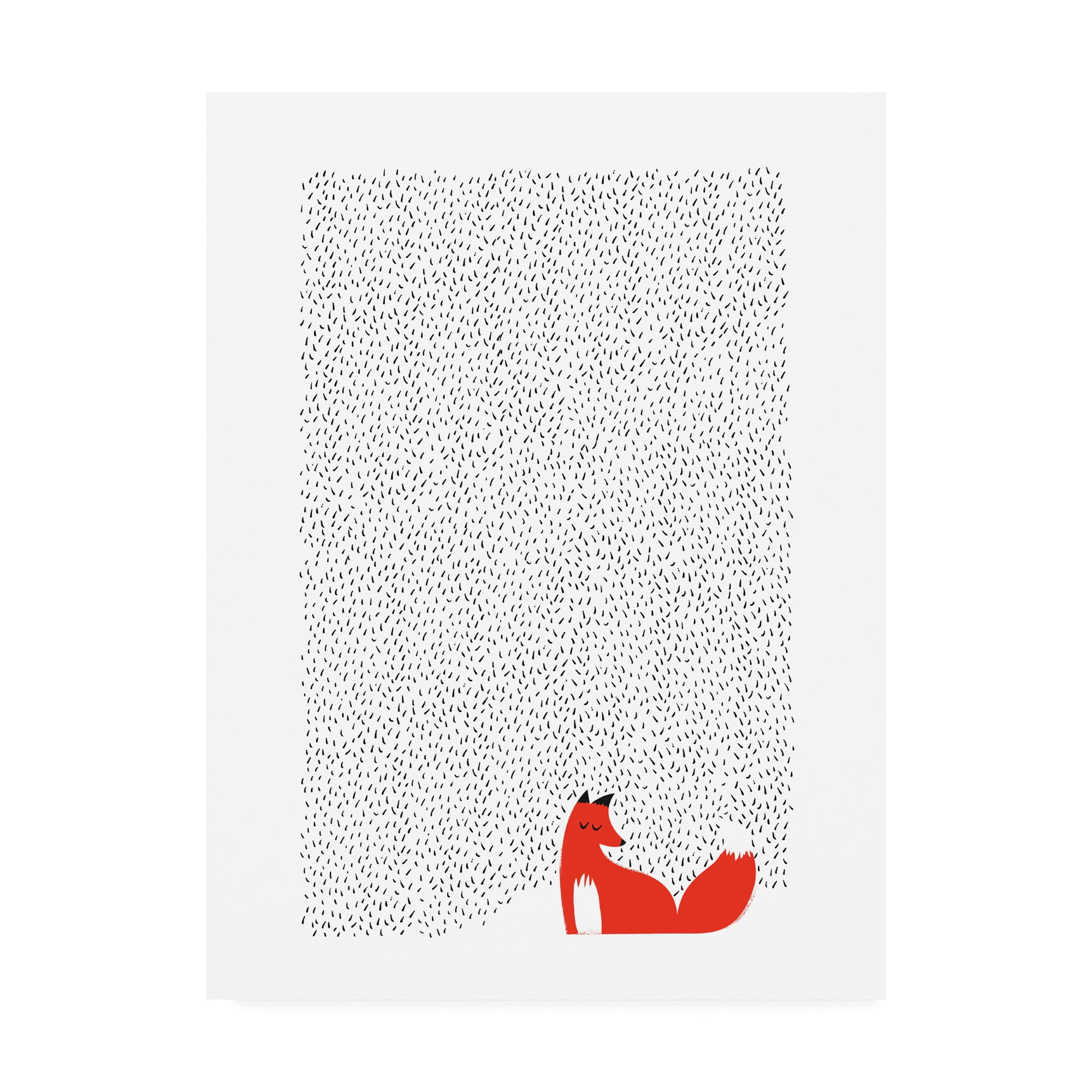 Trademark Fine Art 'Black Grass Fox' Canvas Art by Robert Farka