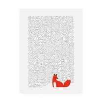 Trademark Fine Art 'Black Grass Fox' Canvas Art by Robert Farka