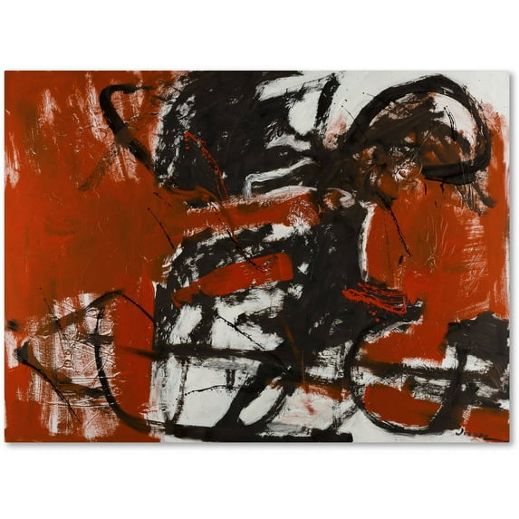 Trademark Fine Art "Black Horse" Canvas Art by Joarez