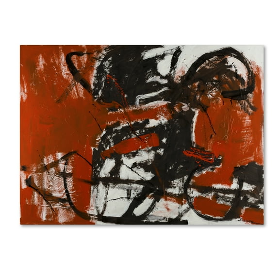 Trademark Fine Art "Black Horse" Canvas Art by Joarez