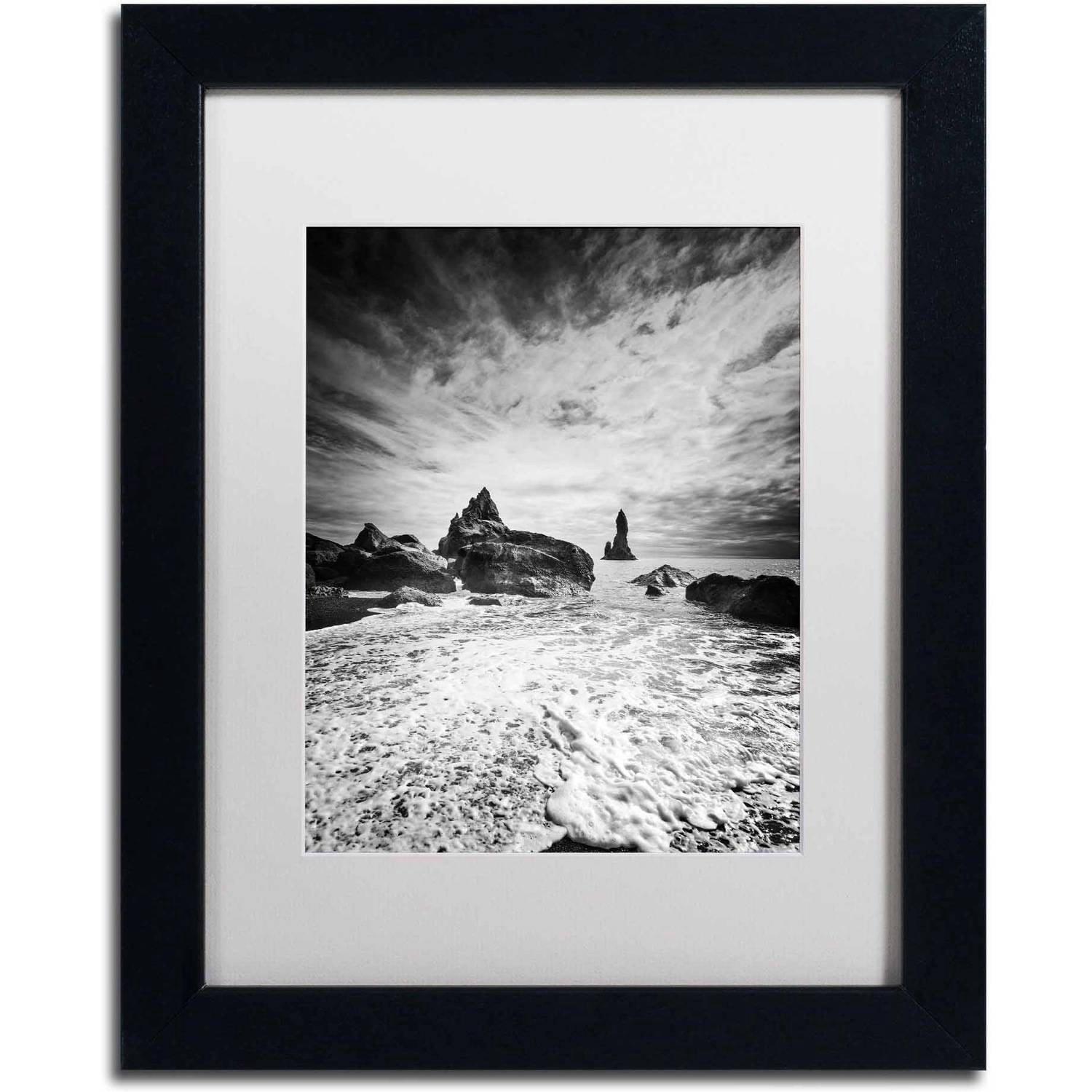 Trademark Fine Art 'Black Tip' Canvas Art by Philippe Sainte-Laudy, White Matte, Black Frame
