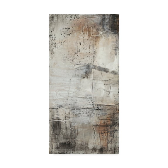 Trademark Fine Art 'Black, White And Bronze I' Canvas Art by Jennifer Goldberger