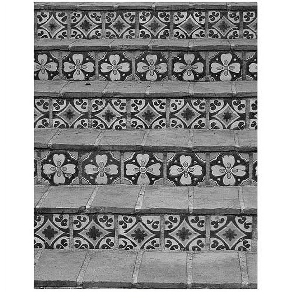 Trademark Fine Art "Black and White Tiles" Canvas Art by Patty Tuggle