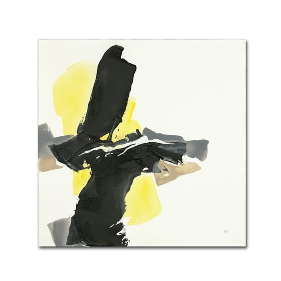 Trademark Fine Art 'Black and Yellow IV' Canvas Art by Chris Paschke