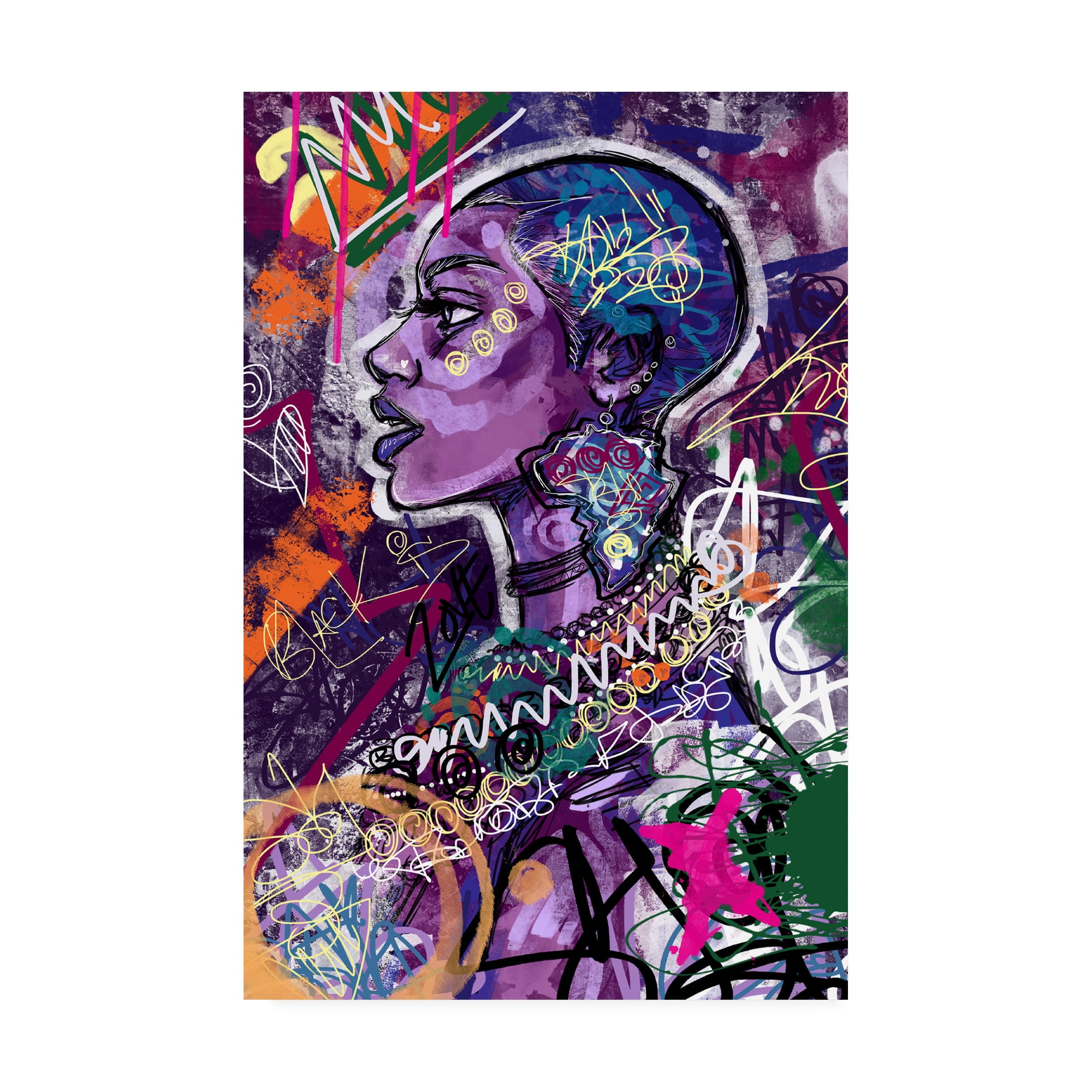 Trademark Fine Art 'Black is Love' Canvas Art by Justin Copelan