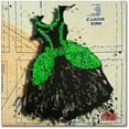 thumbnail image 1 of Trademark Fine Art "Black n Green Swirls" Canvas Art by Roderick Stevens, 1 of 4