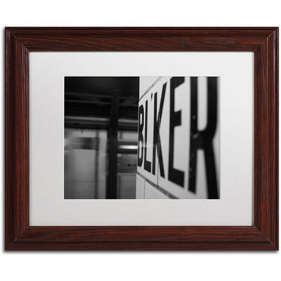 Trademark Fine Art "Bleeker" Canvas Art by Yale Gurney, White Matte, Wood Frame
