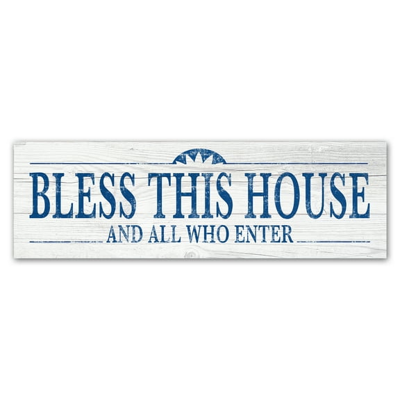 Trademark Fine Art 'Bless This House' Canvas Art by ALI Chris