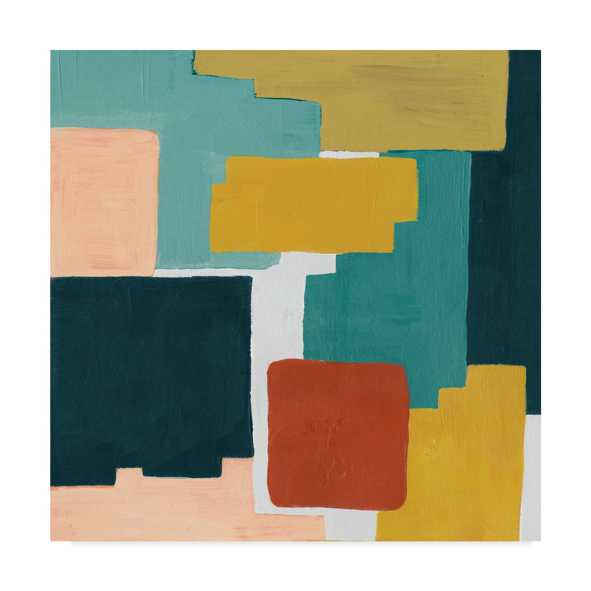 Trademark Fine Art 'Block Abstract II' Canvas Art by Grace Popp