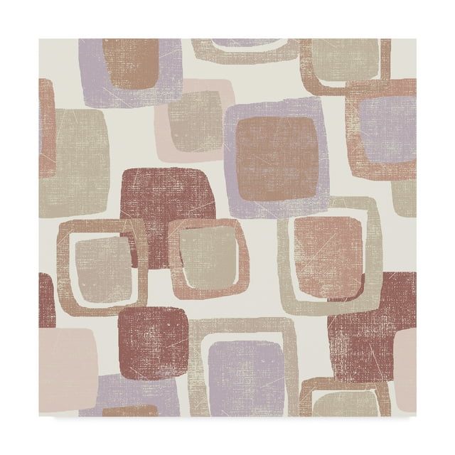 Trademark Fine Art 'Blocks Blush' Canvas Art by Wild Apple Portfolio