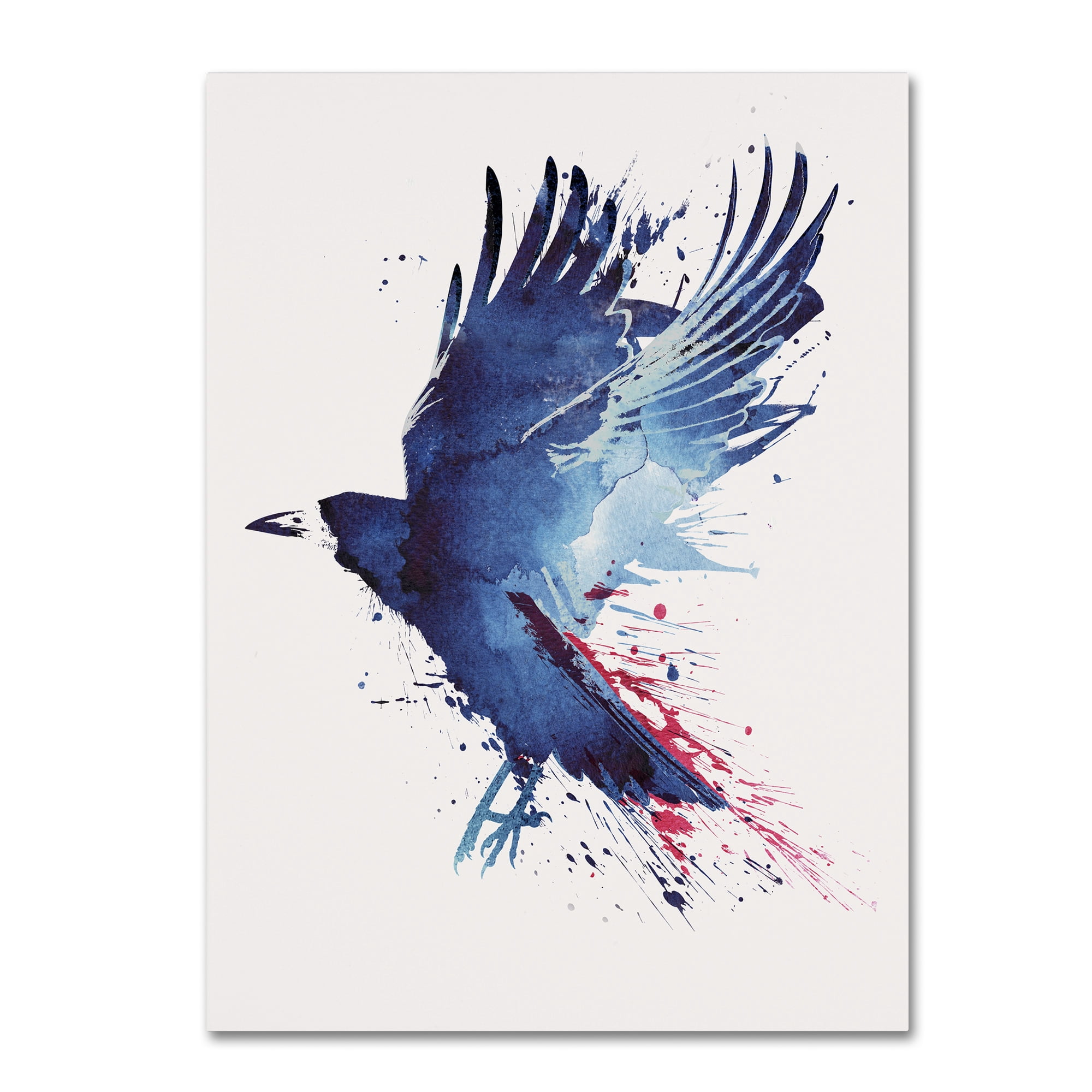 Robert Farkas 'Bloody Crow' Canvas Art 18 x 24