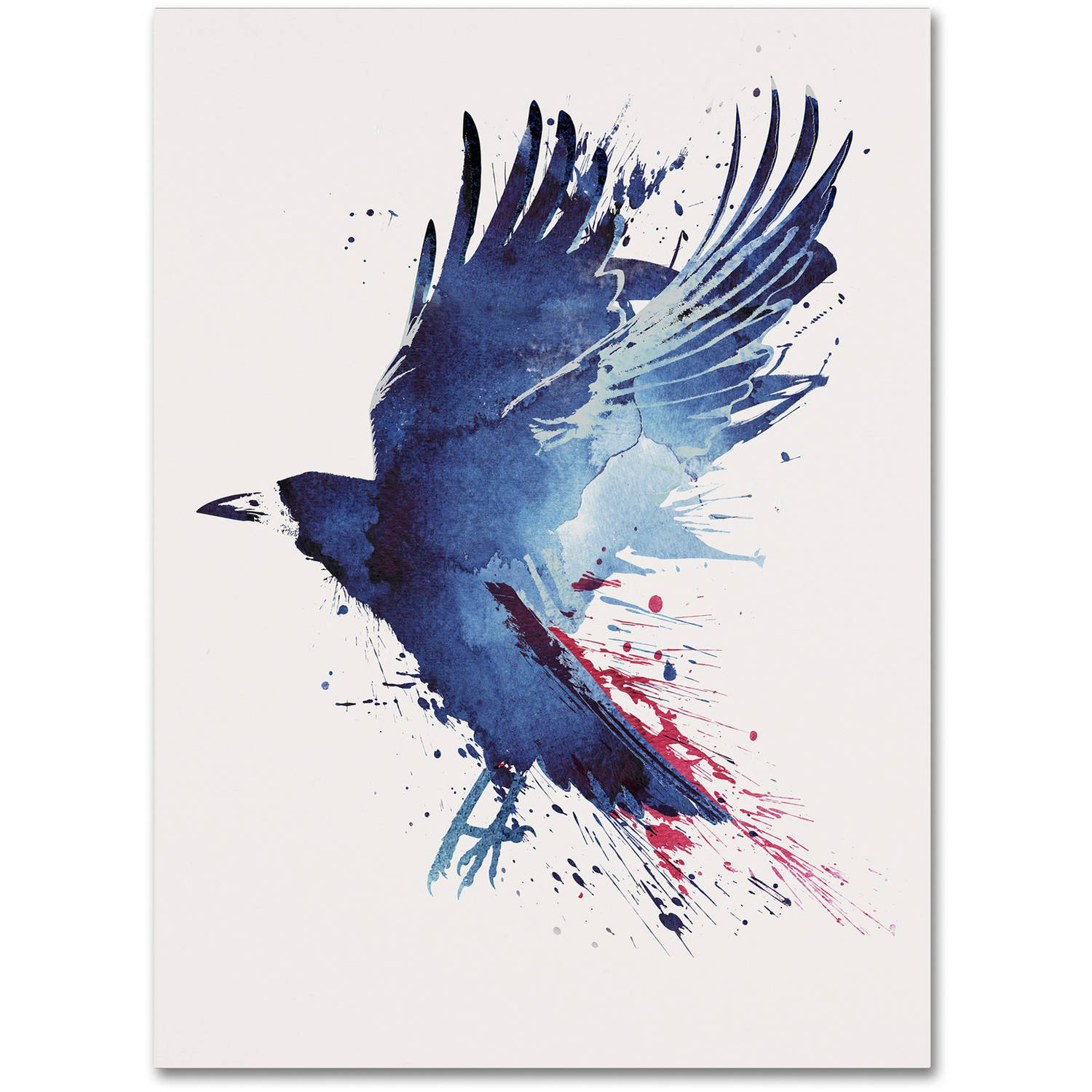 Trademark Fine Art 'Bloody Crow' Canvas Art by Robert Farkas