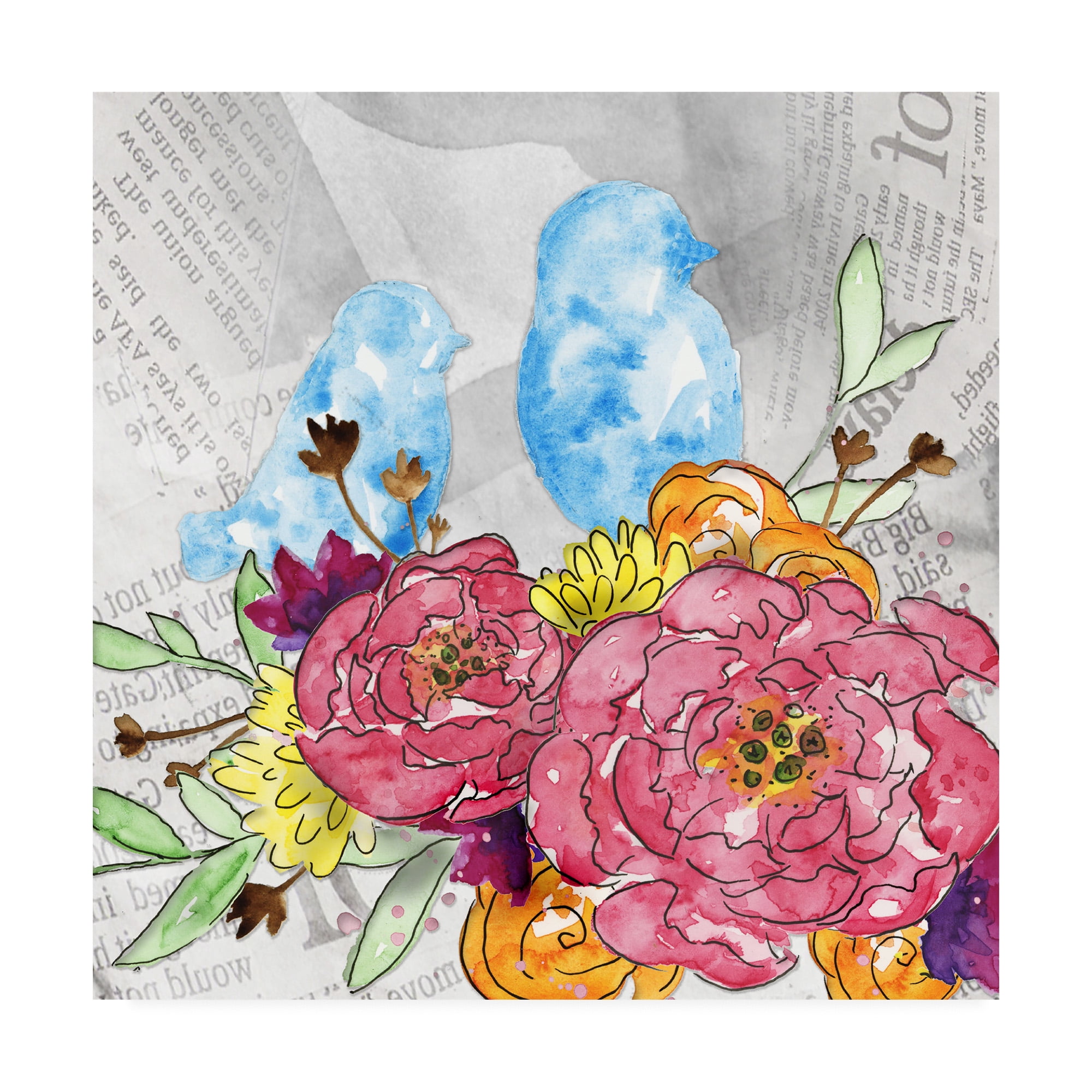 Trademark Fine Art 'Bloom & Fly IV' Canvas Art by Catherine McGuire