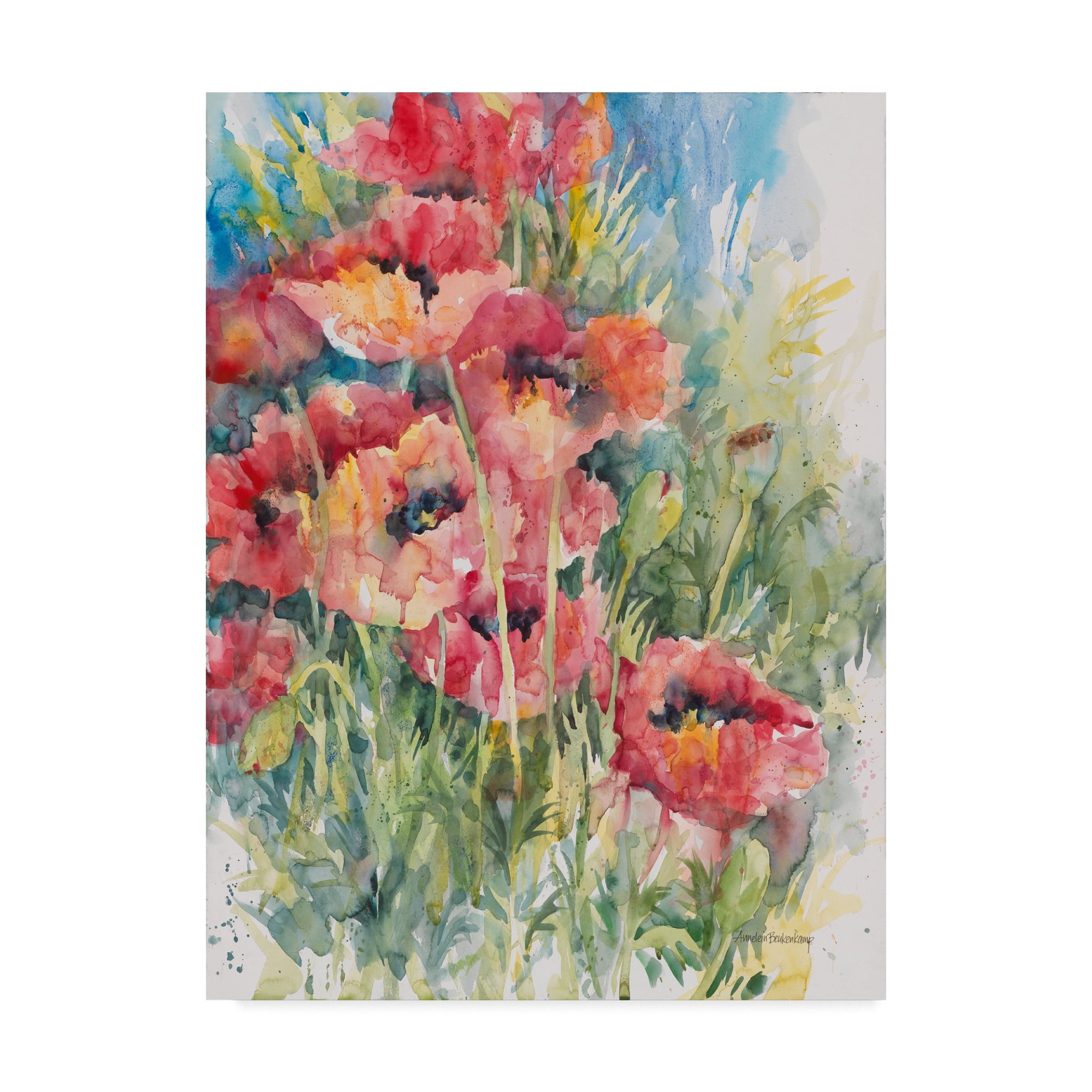Trademark Fine Art 'Blooming Blaze' Canvas Art by Annelein Beukenkamp