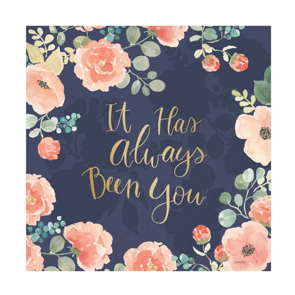 Trademark Fine Art 'Blooming Delight V Blue' Canvas Art by Jenaya Jackson